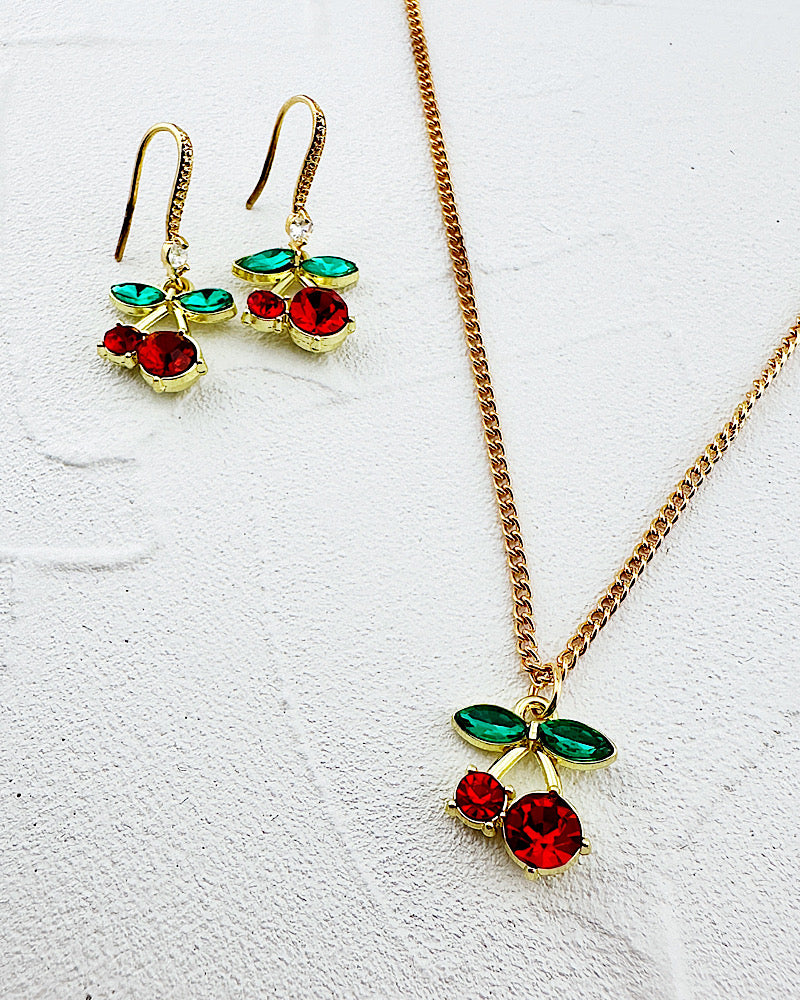 Cherry Pop Necklace Set