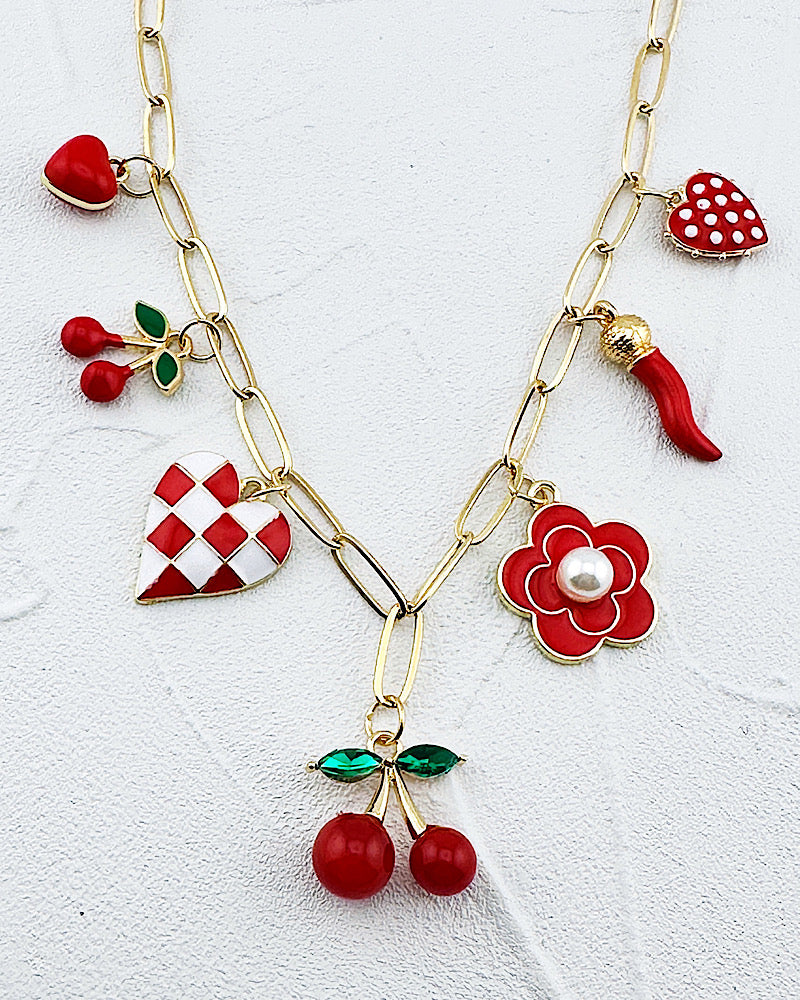 Cherry On Top Charm Necklace
