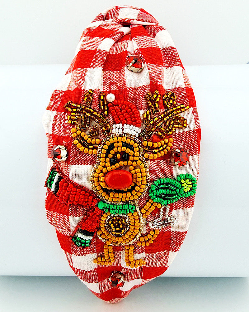 Red Nosed Reindeer Headband
