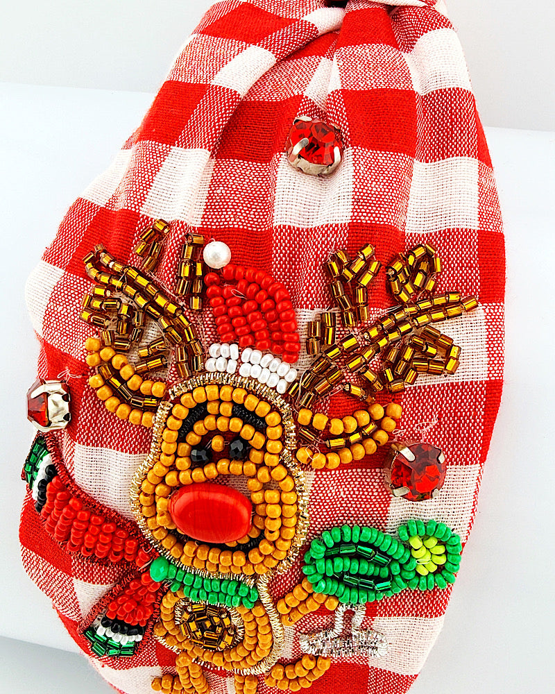Red Nosed Reindeer Headband