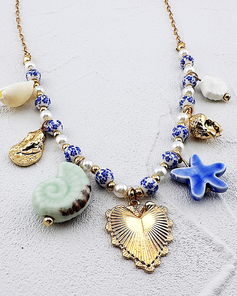 Deep Blue Sea Charm Necklace