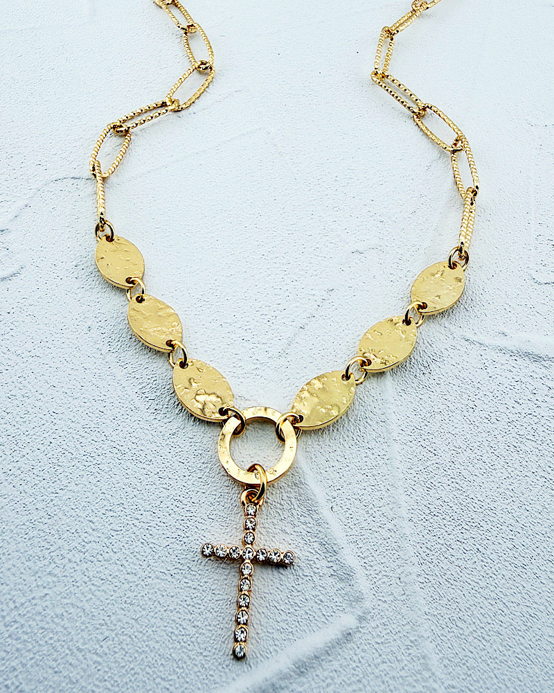 Halsey Cross Necklace