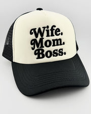 Wife Mom Boss Trucker Hat