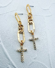 Halsey Cross Earrings