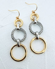 Elena Two Tone Earrings
