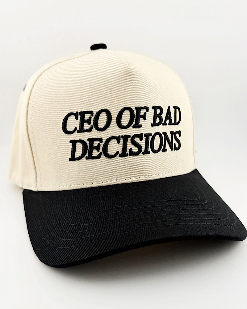 CEO Of Bad Decisions Trucker Hat