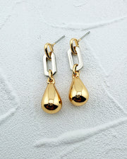 Erica Two Tone Earrings