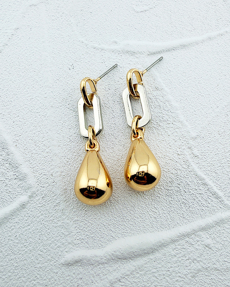 Erica Two Tone Earrings