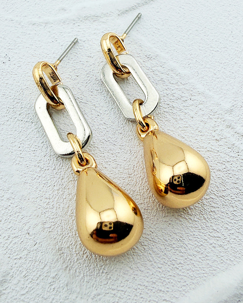 Erica Two Tone Earrings