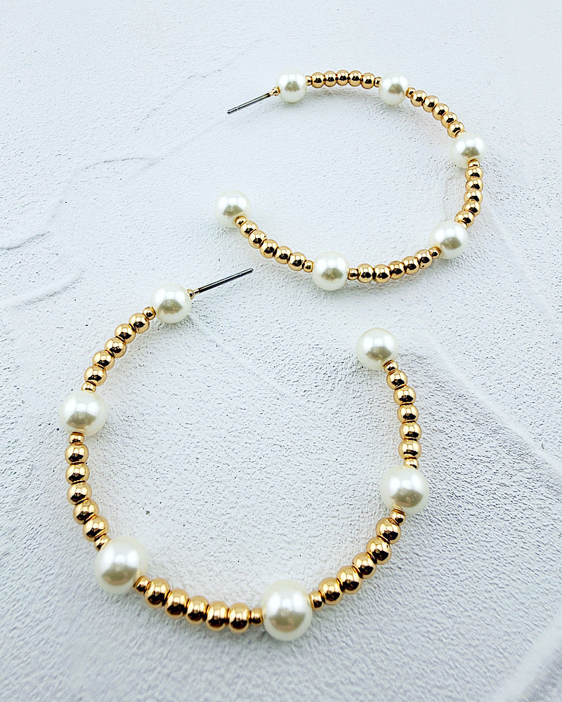 Penelope Pearl Hoops