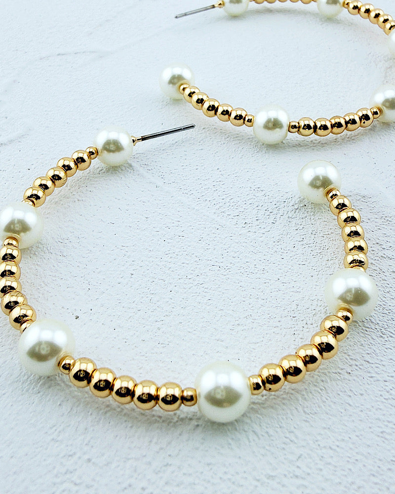 Penelope Pearl Hoops