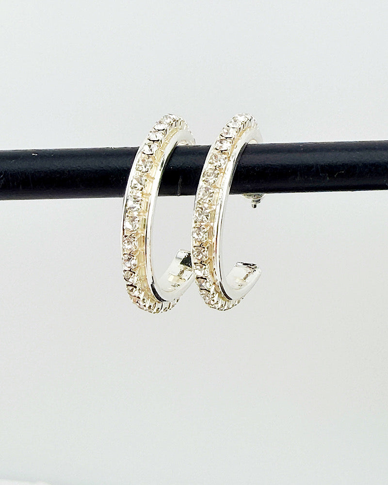 Sybil Rhinestone Hoops