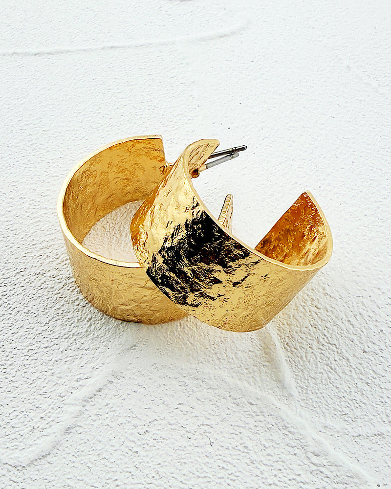 Hattie Hammered Hoops