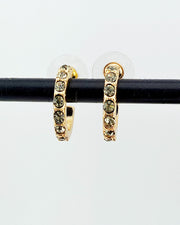 Sasha Black Diamond Hoops