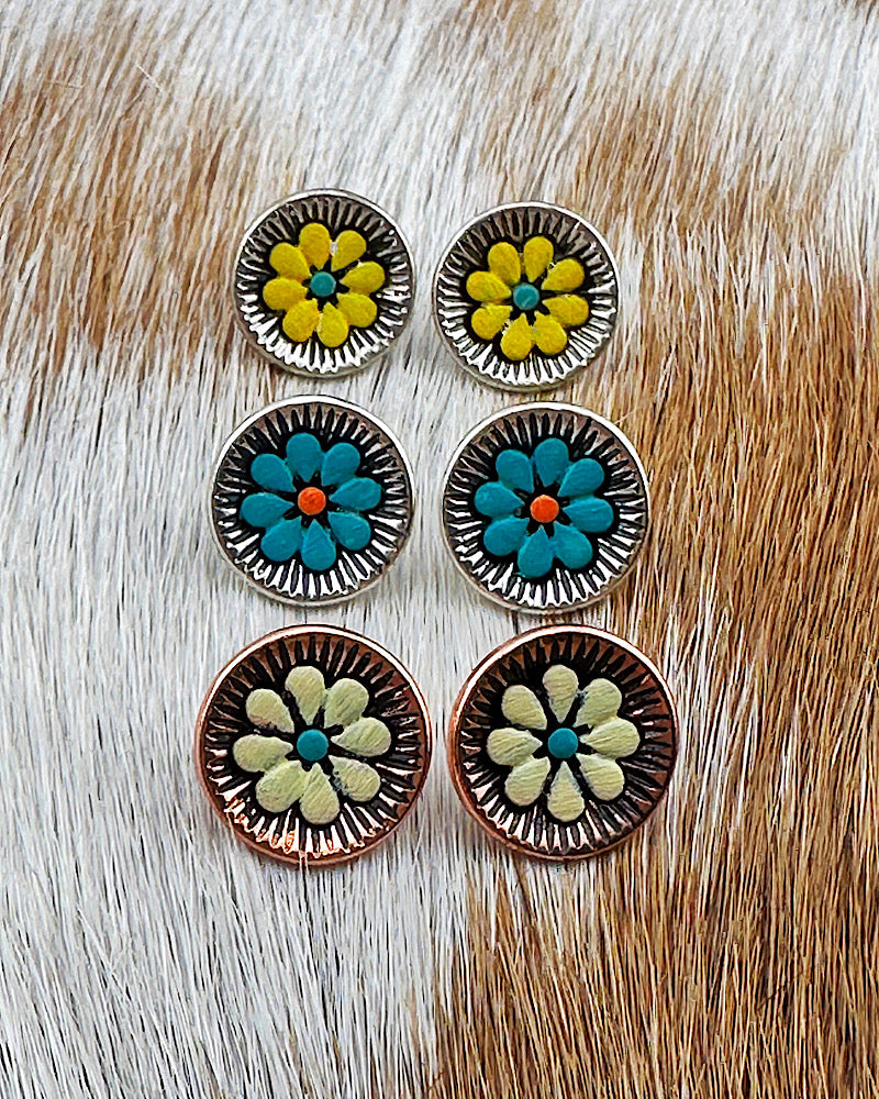 Henley Flower Studs
