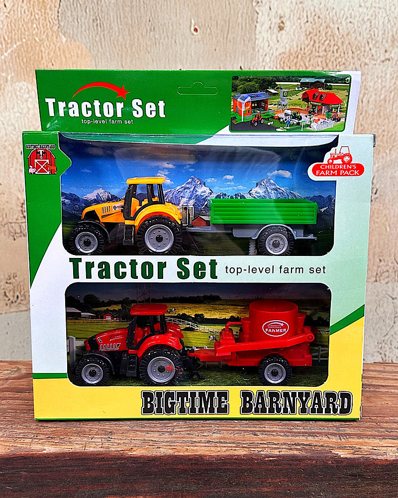 Bigtime Barnyard Tractors & Trailers Set