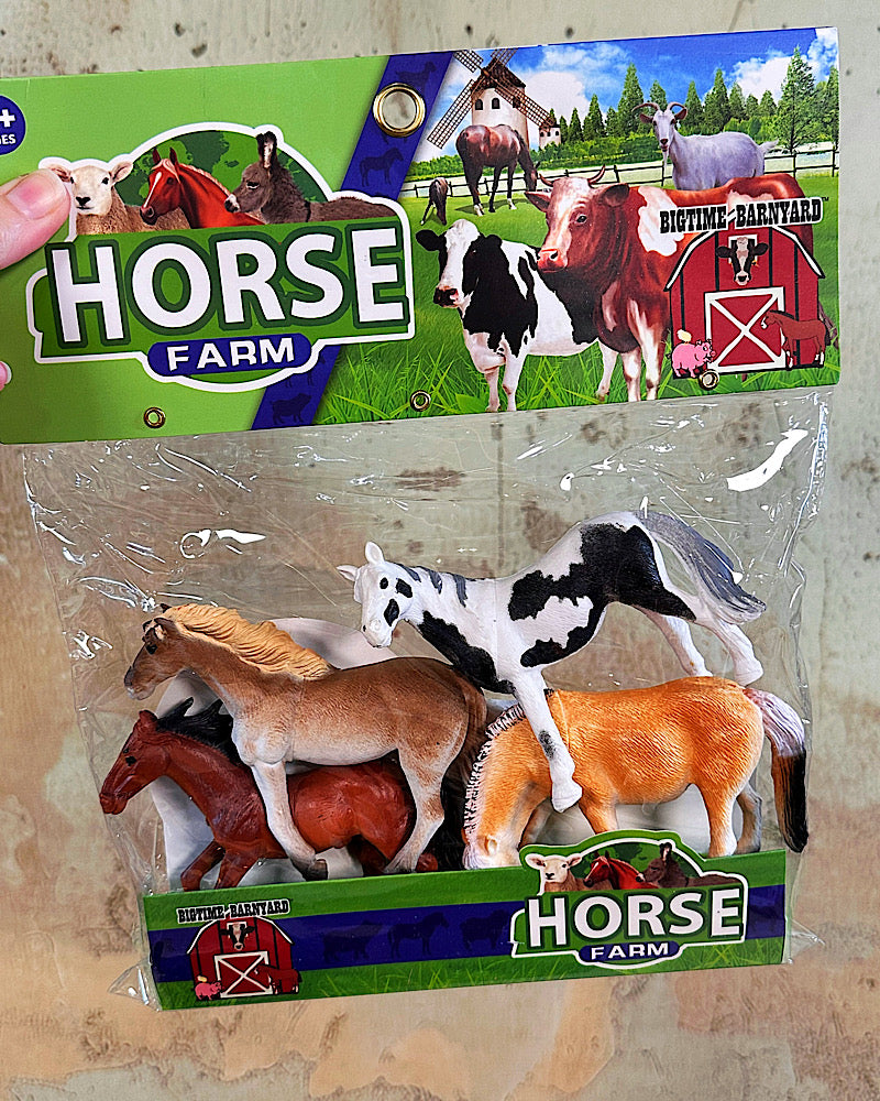 Bigtime Barnyard 4pc Horse Set