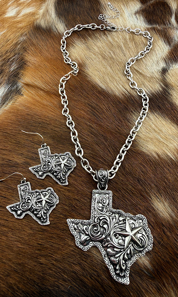 Love For Texas Necklace Set
