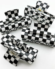 Checkered Hair Clip