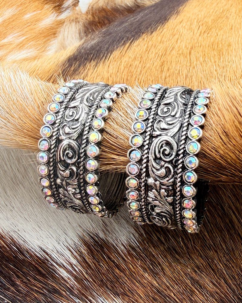 Loretta Jeweled Hoops