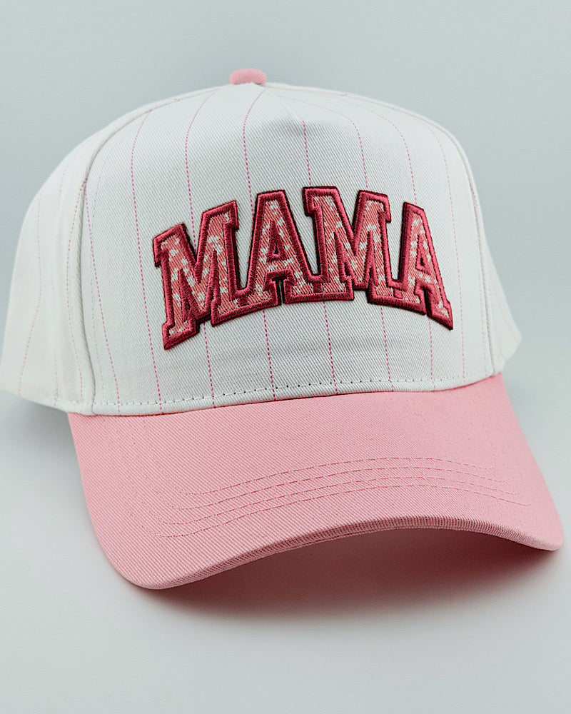MAMA Pinstripe Trucker Hat