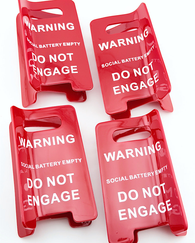 Do Not Engage Hair Clip