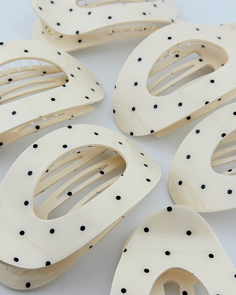Polka Dot Flat Hair Clip