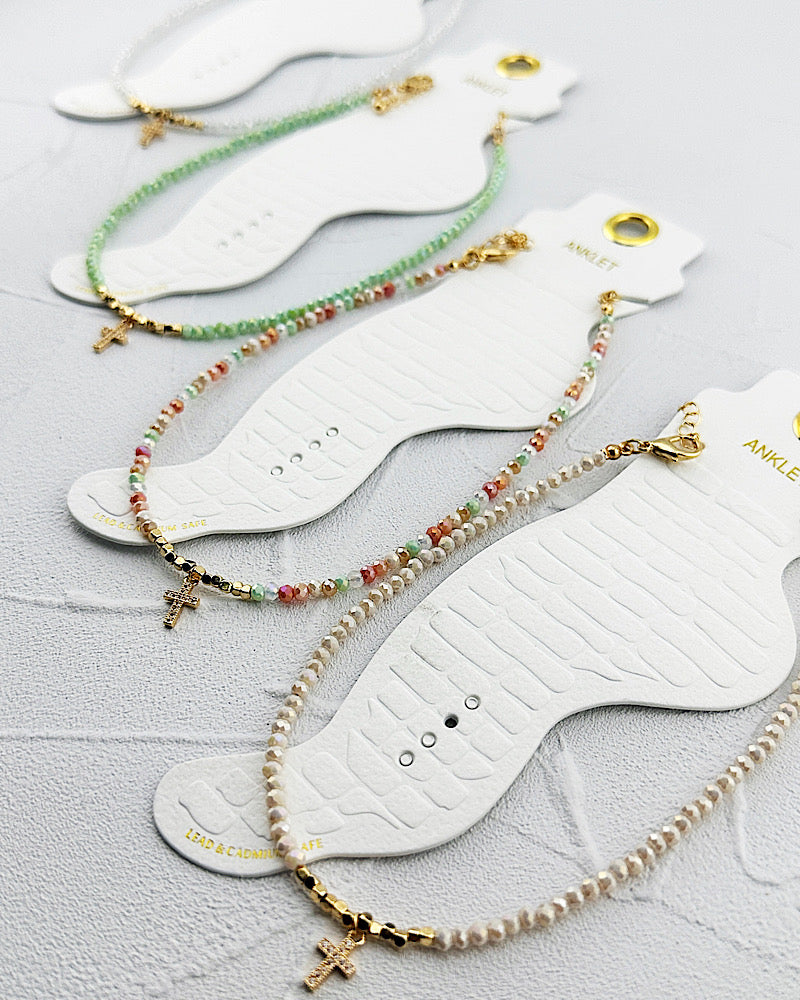 Dainty Cross Anklet