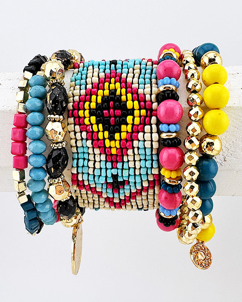 Gia 7pc Bracelet Stack