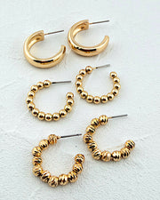 The Essential Gold Hoop Trio