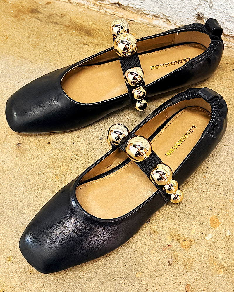 Callista Black Flats