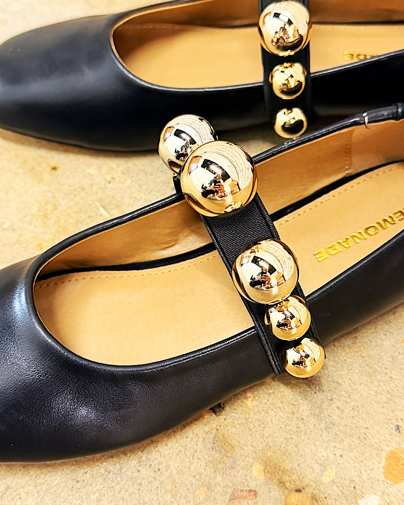 Callista Black Flats