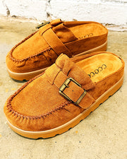 Ella Tan Ruffled Mule