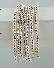 CeCe Silver 7pc Bracelet Stack