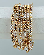CeCe Two Tone 7pc Bracelet Stack