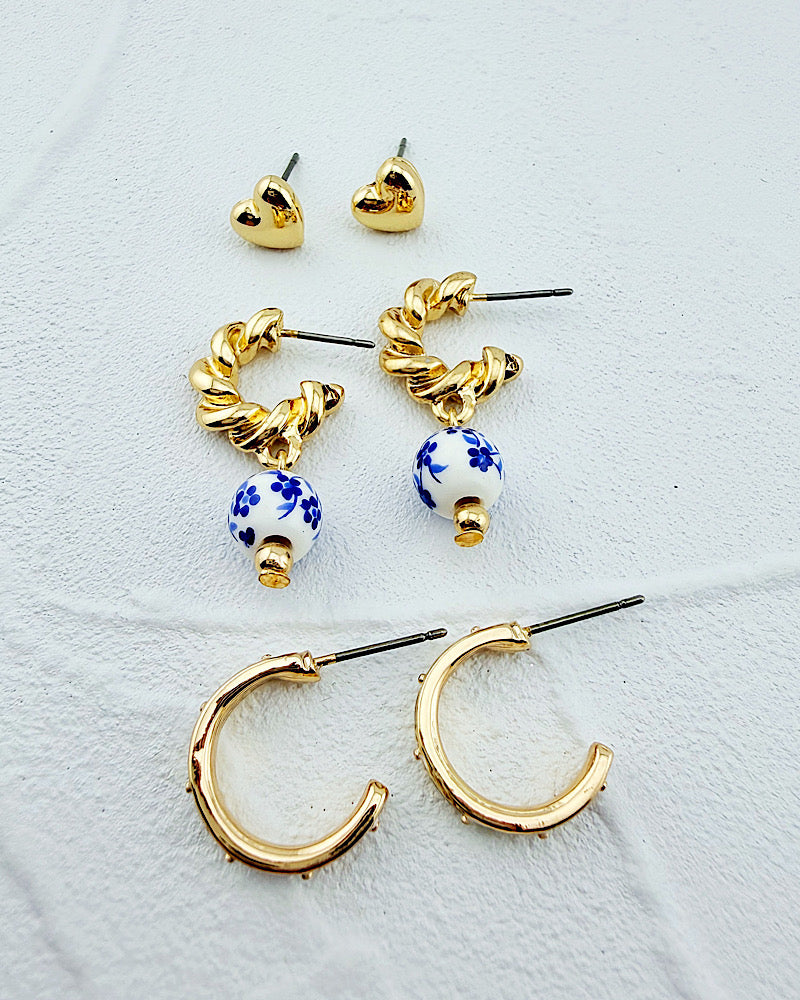 Celeste Earring Trio