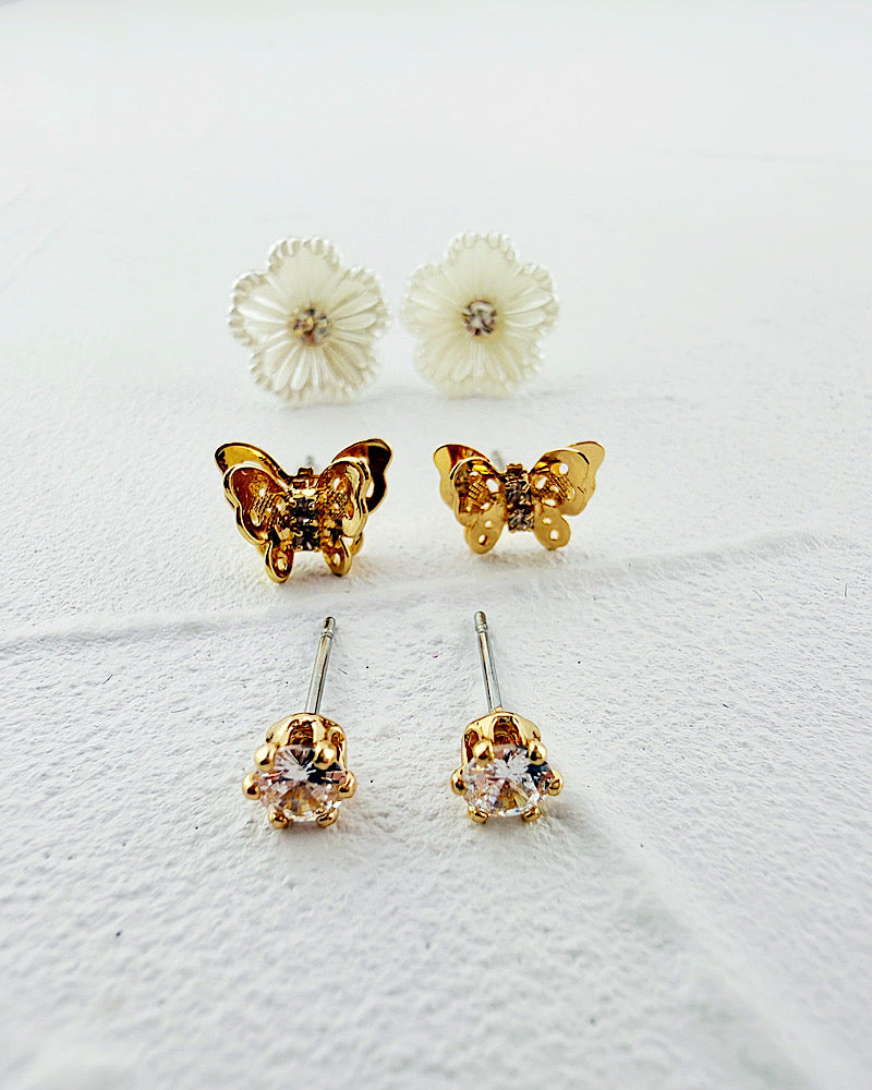 Blossom Earring Trio