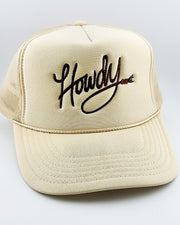 Howdy Embroidered Trucker Hat