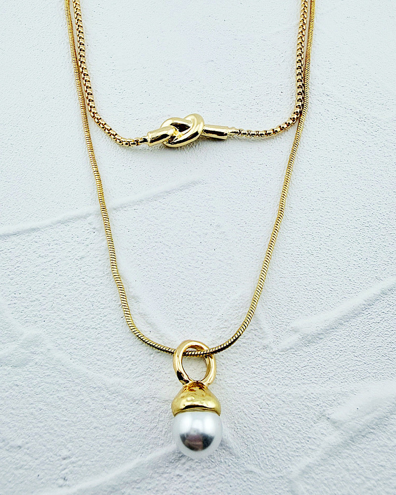 Dewdrop Pearl Necklace