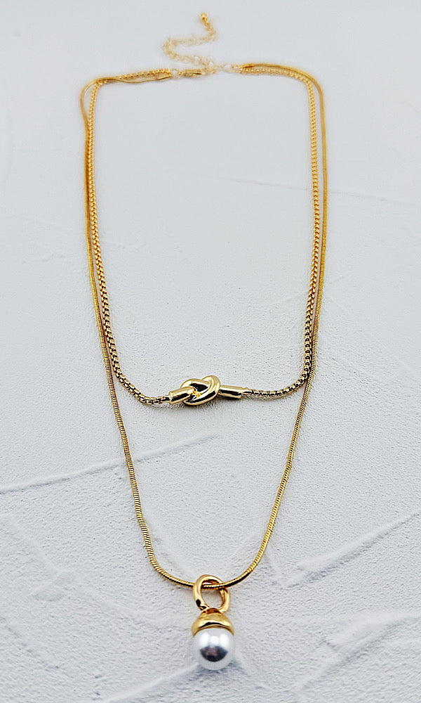 Dewdrop Pearl Necklace