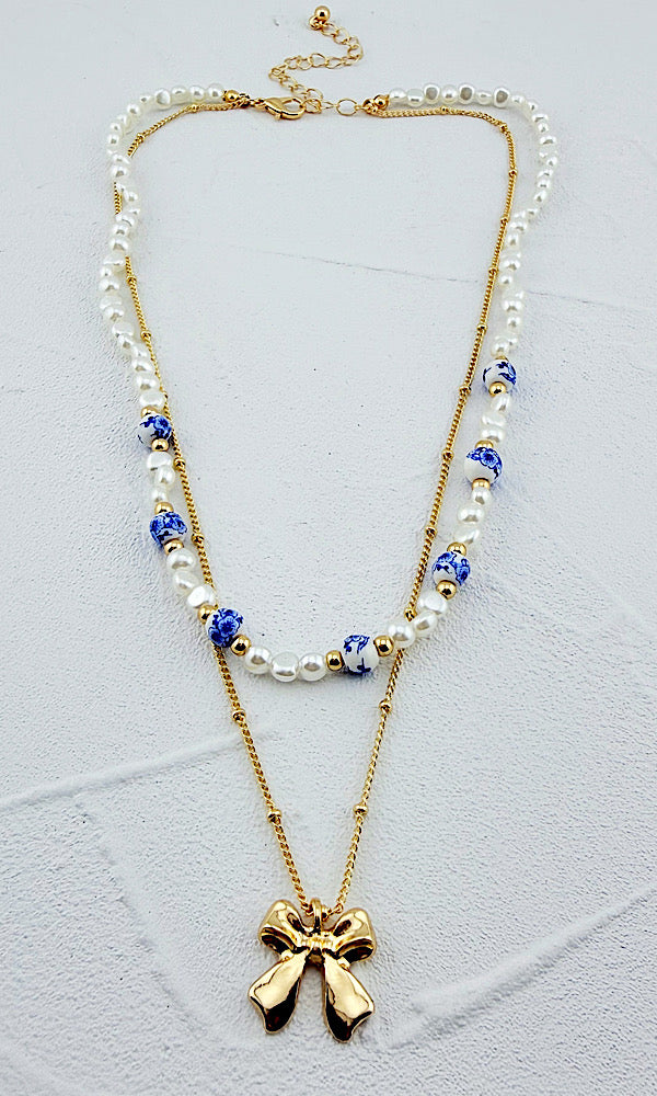 Brittany Bow Necklace