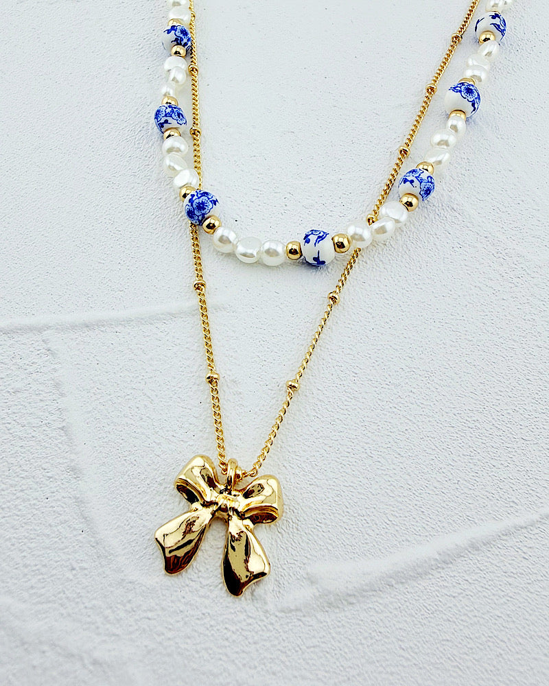 Brittany Bow Necklace