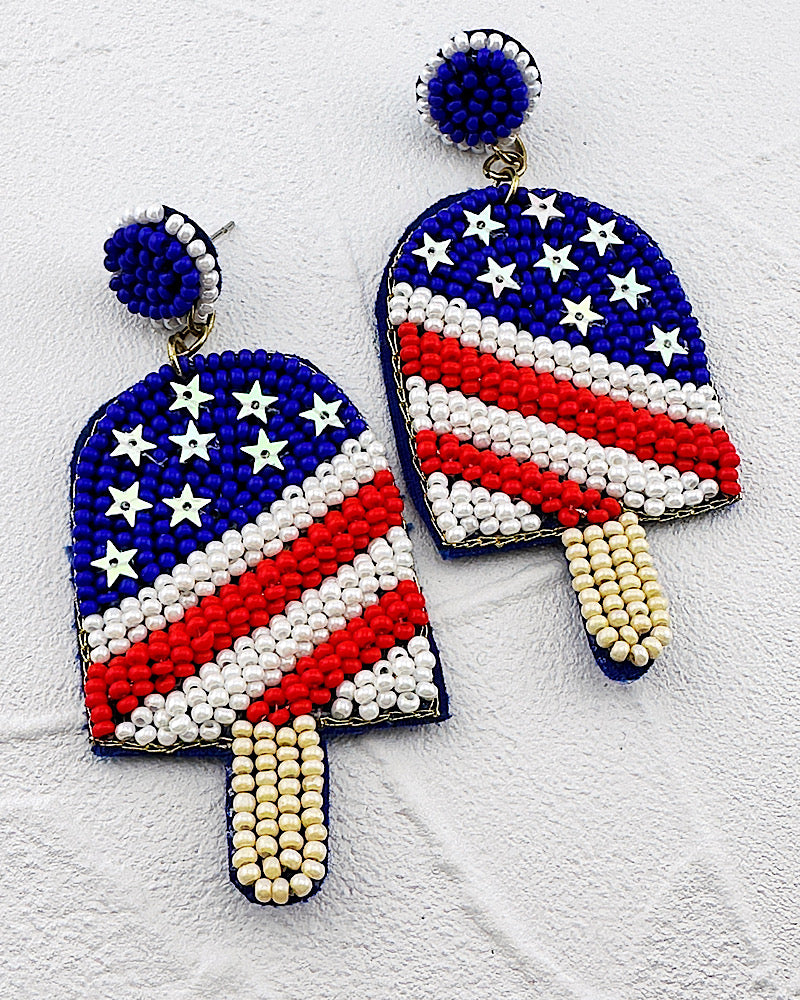 Patriotic Popsicle Earrings