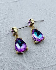 Mini Veronica Lavender Iridescent Earrings