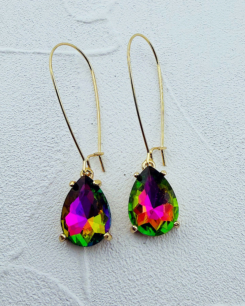 Isabel Dark Rainbow Teardrops