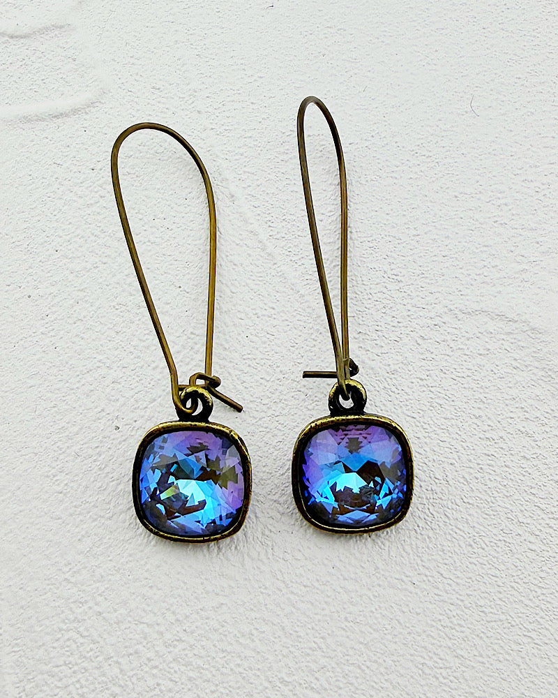Kamille Denim AB Drop Earrings
