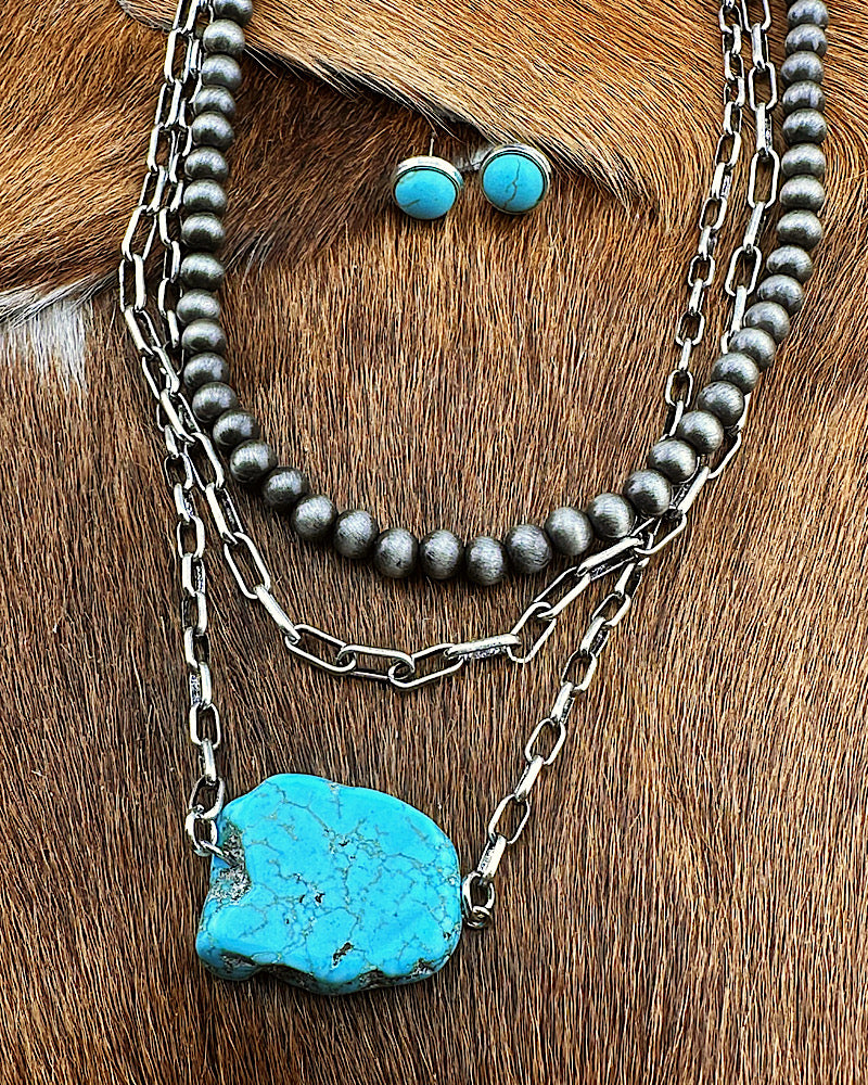 Pecos Slab Necklace Set