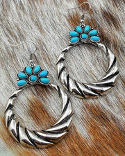 Turquoise Twirl Earrings