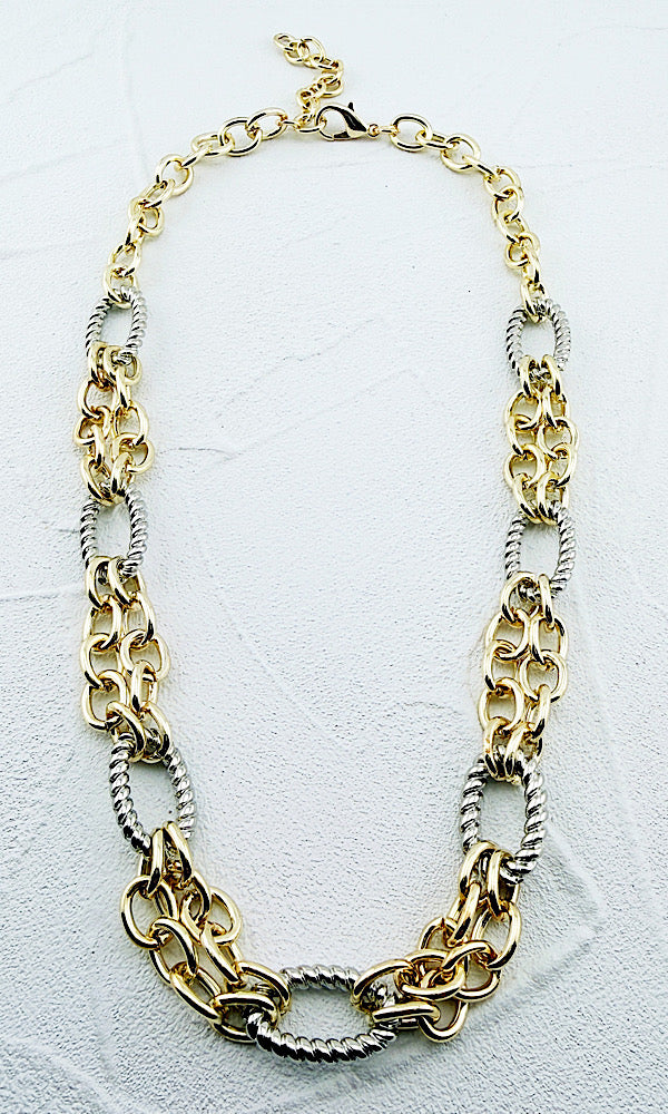 Tabitha Two Tone Necklace