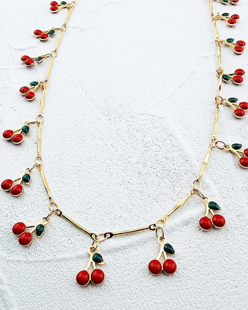 Cherry On Top Charm Necklace